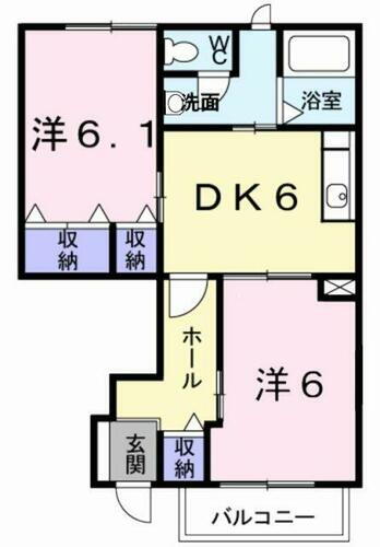 茨城県龍ケ崎市白羽２丁目 龍ケ崎市駅 2DK アパート 賃貸物件詳細