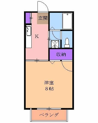 栃木県宇都宮市鶴田町 宇都宮駅 1K アパート 賃貸物件詳細