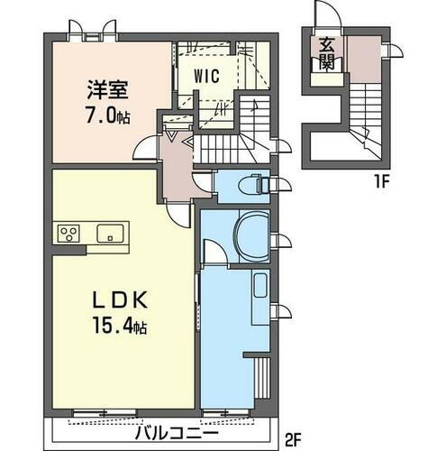 栃木県さくら市櫻野 氏家駅 1LDK アパート 賃貸物件詳細