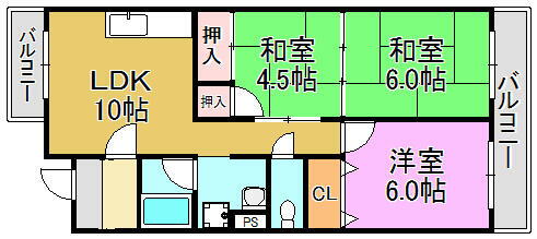 大阪府東大阪市森河内東１丁目 高井田駅 3LDK アパート 賃貸物件詳細