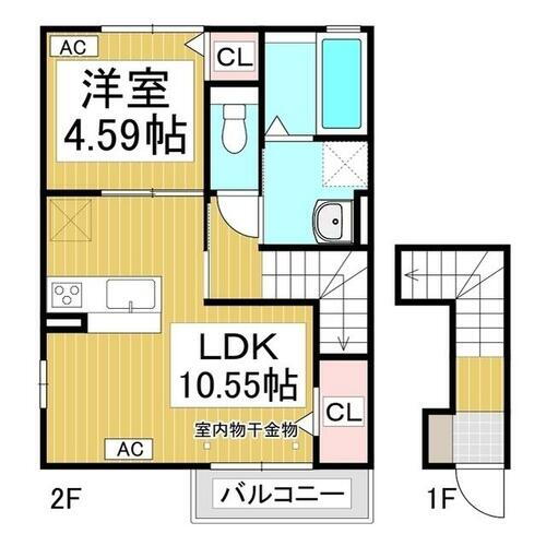 長野県長野市稲里１丁目 川中島駅 1LDK アパート 賃貸物件詳細