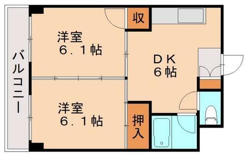 福岡県宗像市田熊４丁目 東郷駅 2DK マンション 賃貸物件詳細