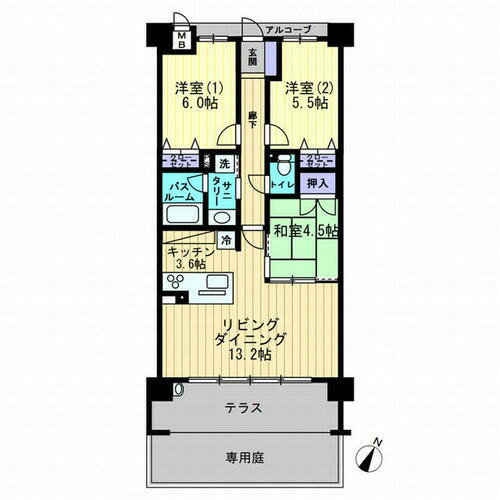 アルファステイツ照国Ⅱ 1階 3LDK 賃貸物件詳細