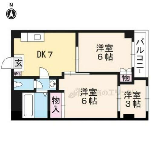 京都府京都市伏見区醍醐下山口町 石田駅 3DK マンション 賃貸物件詳細