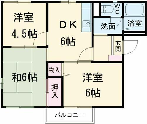 千葉県佐倉市臼井田 京成臼井駅 3DK アパート 賃貸物件詳細