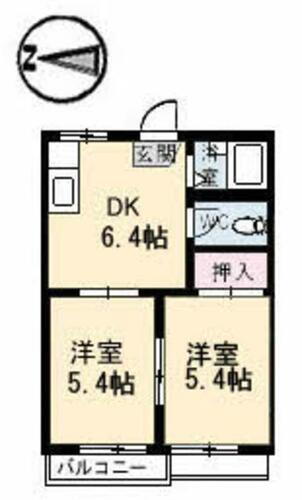 香川県綾歌郡宇多津町沼ノ池 2DK アパート 賃貸物件詳細