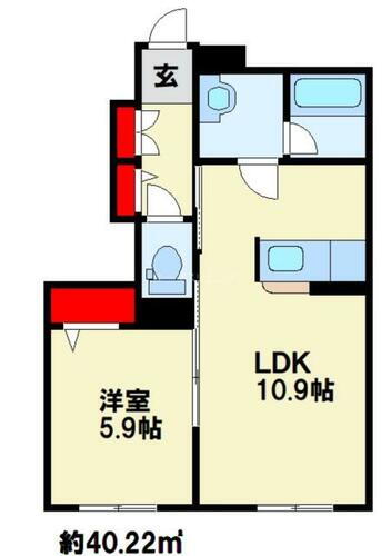 福岡県北九州市小倉北区南丘１丁目 北方駅 1LDK アパート 賃貸物件詳細