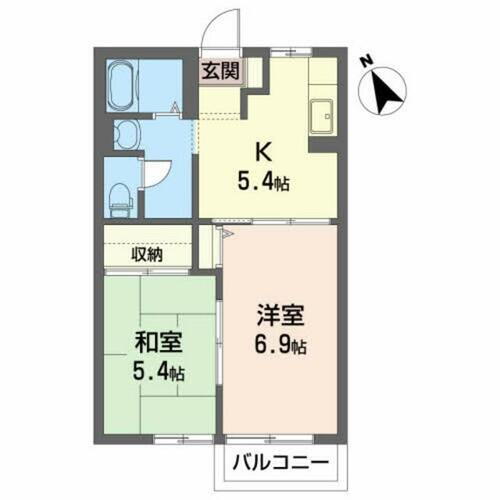 岩手県花巻市星が丘２丁目 花巻駅 2K アパート 賃貸物件詳細