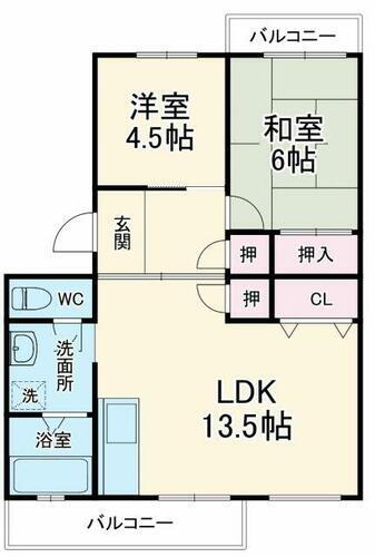 コーポ末広 3階 2LDK 賃貸物件詳細