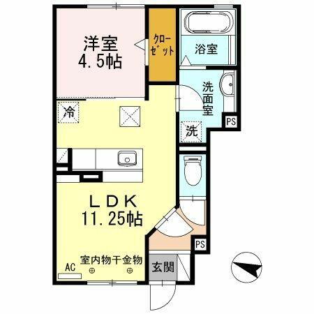 静岡県静岡市清水区村松１丁目 清水駅 1LDK アパート 賃貸物件詳細
