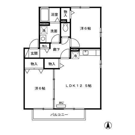 宮崎県都城市都島町 五十市駅 2LDK アパート 賃貸物件詳細