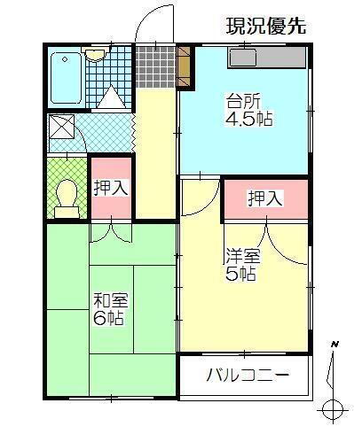 大分県別府市野田 亀川駅 2K アパート 賃貸物件詳細