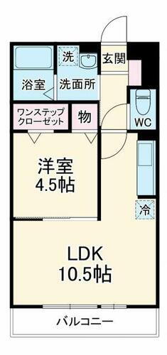 埼玉県草加市清門１丁目 新田駅 1LDK アパート 賃貸物件詳細