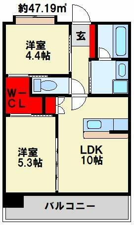 福岡県北九州市小倉北区高峰町 西小倉駅 2LDK マンション 賃貸物件詳細