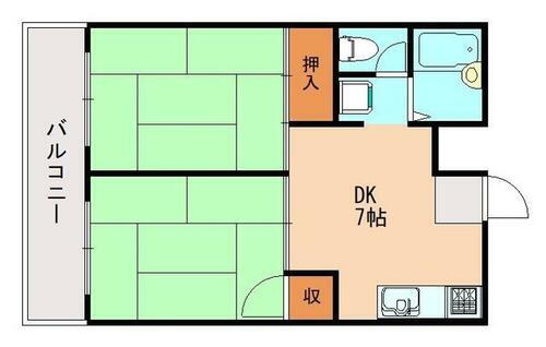 福岡県飯塚市伊川 新飯塚駅 2DK アパート 賃貸物件詳細