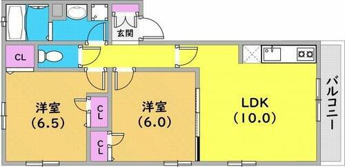 兵庫県神戸市東灘区深江南町３丁目 深江駅 2LDK アパート 賃貸物件詳細