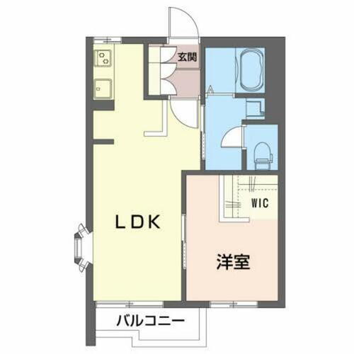 福島県郡山市中野１丁目 1LDK アパート 賃貸物件詳細