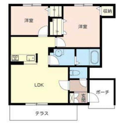 滋賀県湖南市サイドタウン３丁目 野洲駅 2LDK アパート 賃貸物件詳細