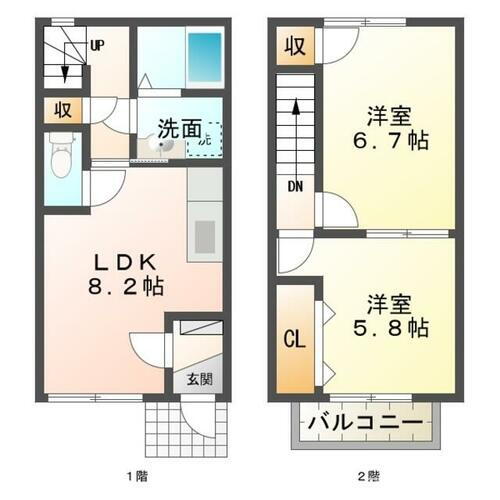 ファミール松花Ａ 2LDK 賃貸物件詳細