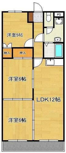 キャンファ・マンションⅠ 3階 3LDK 賃貸物件詳細