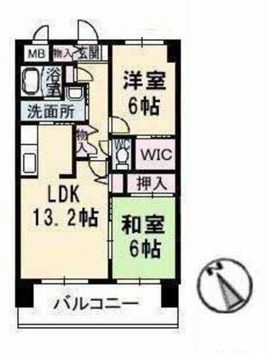 岡山県倉敷市水江 球場前駅 2LDK マンション 賃貸物件詳細