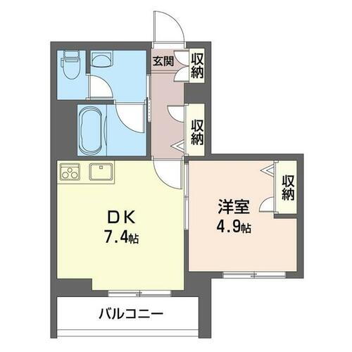 埼玉県越谷市越ヶ谷２丁目 越谷駅 1DK マンション 賃貸物件詳細