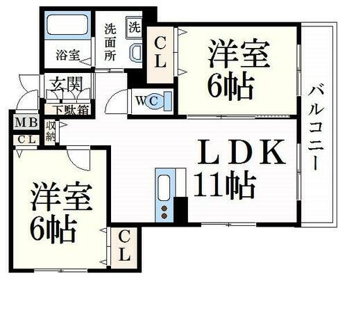 兵庫県姫路市広畑区高浜町３丁目 広畑駅 2LDK マンション 賃貸物件詳細