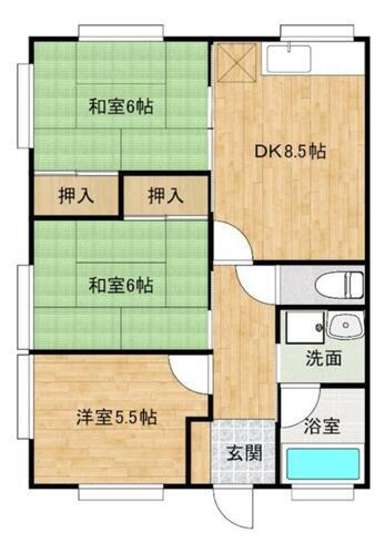 大阪府泉大津市松之浜町２丁目 松ノ浜駅 3DK マンション 賃貸物件詳細