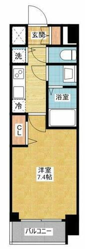 プレサンスジェネ丸の内 9階 1K 賃貸物件詳細