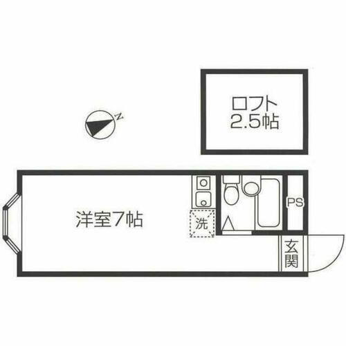 新宿コーポ 1階 ワンルーム 賃貸物件詳細