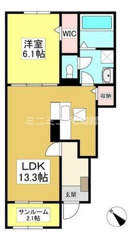 愛知県蒲郡市豊岡町池田 三河三谷駅 1LDK アパート 賃貸物件詳細