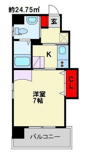 福岡県北九州市小倉北区古船場町 旦過駅 1K マンション 賃貸物件詳細