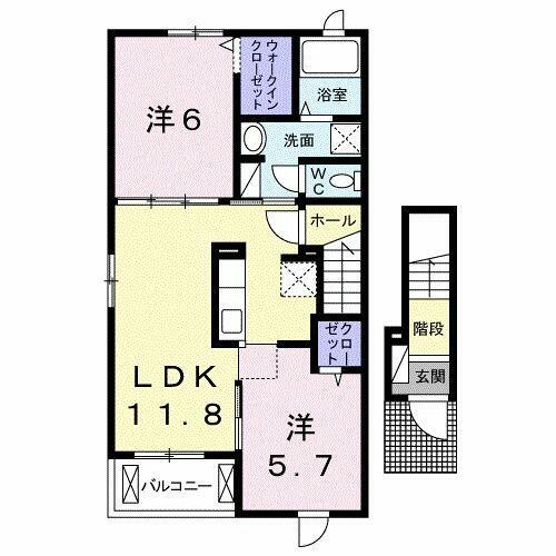 栃木県宇都宮市駒生町 東武宇都宮駅 2LDK アパート 賃貸物件詳細