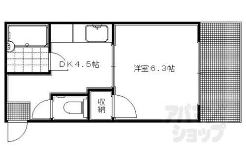 京都府京都市左京区修学院中林町 修学院駅 1DK マンション 賃貸物件詳細