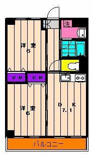 東京都町田市能ヶ谷１丁目 鶴川駅 2DK マンション 賃貸物件詳細