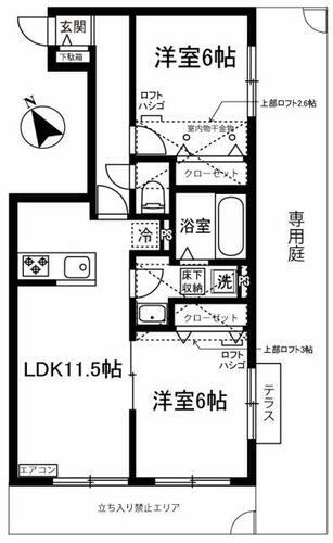 カスターニャ 1階 2LDK 賃貸物件詳細