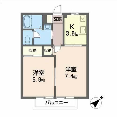 福島県伊達郡川俣町字新中町 2K アパート 賃貸物件詳細