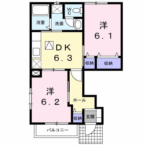 群馬県前橋市城東町５丁目 中央前橋駅 2DK アパート 賃貸物件詳細