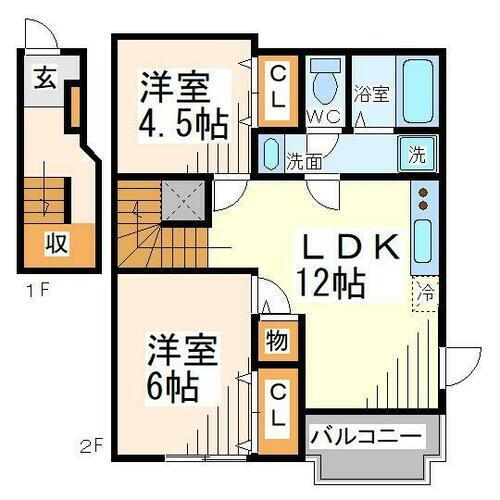東京都府中市白糸台１丁目 多磨霊園駅 2LDK アパート 賃貸物件詳細