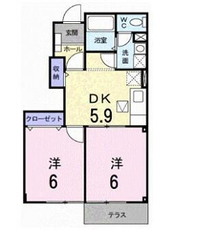 兵庫県加古川市野口町北野 東加古川駅 2DK マンション 賃貸物件詳細