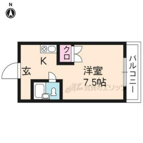 ＡＸＩＡ京都 6階 1K 賃貸物件詳細