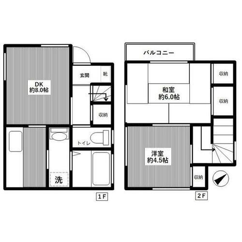 埼玉県戸田市中町１丁目 西川口駅 2DK 一戸建て 賃貸物件詳細