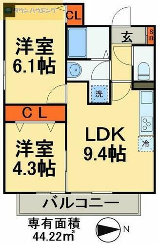 千葉県鎌ケ谷市新鎌ケ谷１丁目 新鎌ケ谷駅 2LDK マンション 賃貸物件詳細