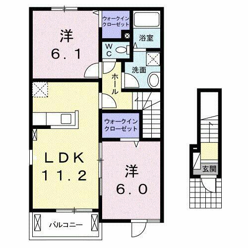 群馬県太田市中根町 木崎駅 2LDK アパート 賃貸物件詳細