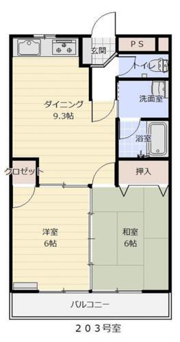 シティハイツ２２ 2階 2DK 賃貸物件詳細