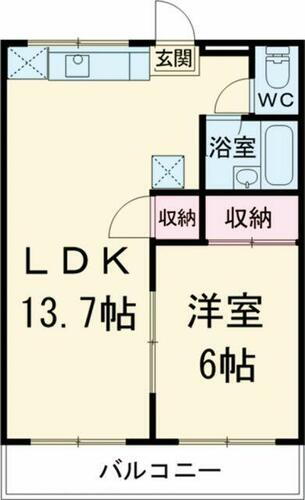 埼玉県川越市大手町 本川越駅 1LDK アパート 賃貸物件詳細