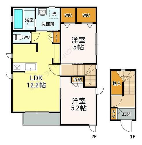 埼玉県川口市桜町６丁目 鳩ヶ谷駅 2LDK マンション 賃貸物件詳細