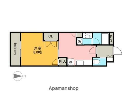 アレグレス己斐本町 4階 1DK 賃貸物件詳細