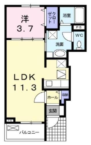 ル　ヴィラージュ　Ａ 1階 1LDK 賃貸物件詳細