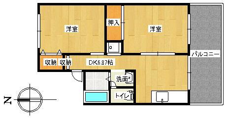 兵庫県神戸市垂水区山手４丁目 垂水駅 2DK アパート 賃貸物件詳細